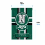 New York Jets Garden Flag Personalized Circle Medallion Green Best Selling