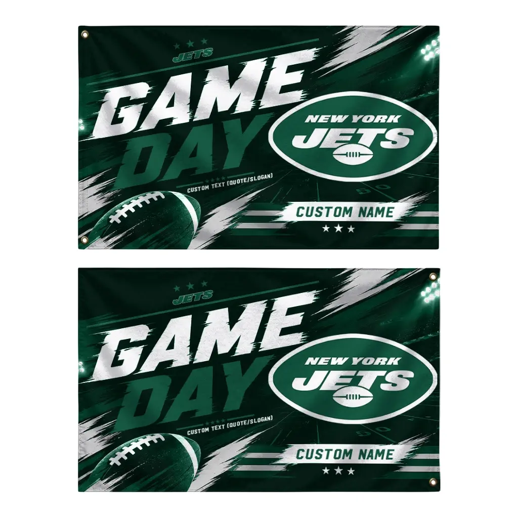 New York Jets House Flag Custom Action Streaks Green Fashion Forward New York Jets House Flag Custom Action Streaks Green Fashion Forward