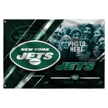 New York Jets House Flag Custom Diagonal Stripes Green Best Selling