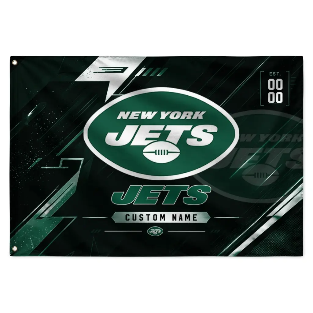New York Jets House Flag Customized Speed Slashes Green Best Selling New York Jets House Flag Customized Speed Slashes Green Best Selling