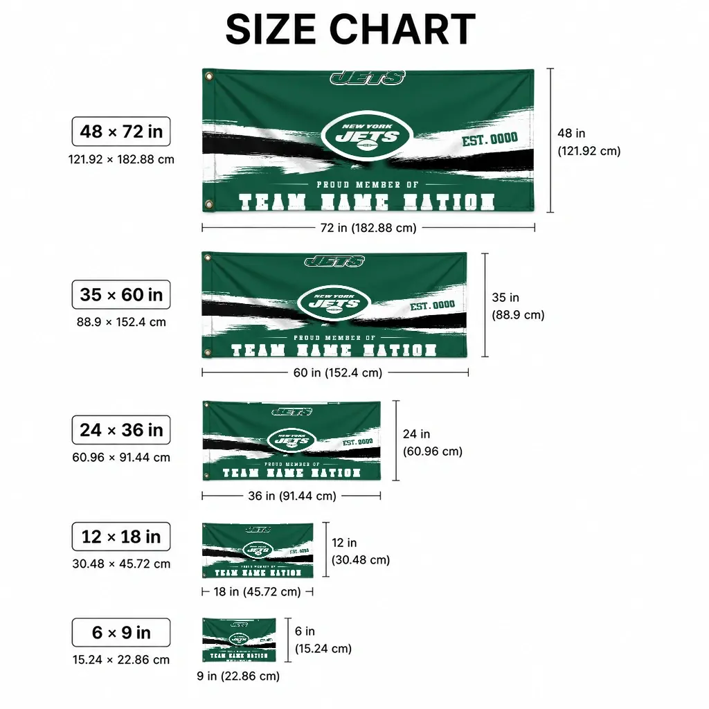 New York Jets House Flag Personalized Brushed Streaks Green High Quality New York Jets House Flag Personalized Brushed Streaks Green High Quality