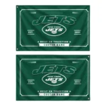 New York Jets House Flag Personalized Ornate Border Green Best Selling