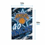 New York Knicks Garden Flag Custom Glowing Star Blue Best Selling