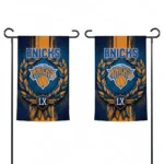 New York Knicks Garden Flag Customized Laurel Wreath Blue Best Selling