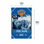 New York Knicks Garden Flag Customized Photo Frame Blue Best Selling