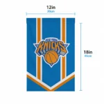 New York Knicks Garden Flag Personalized Chevron Stripes Blue Best Selling