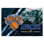New York Knicks House Flag Custom Diagonal Stripes Blue Best Selling
