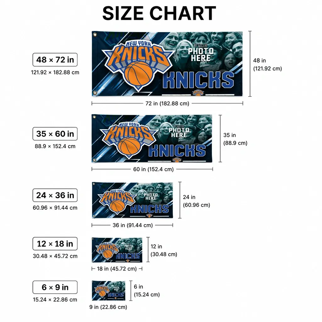 New York Knicks House Flag Custom Diagonal Stripes Blue High Quality New York Knicks House Flag Custom Diagonal Stripes Blue High Quality