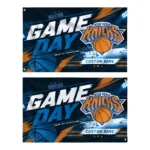 New York Knicks House Flag Custom Energy Brushstrokes Blue Best Selling