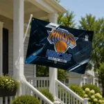 New York Knicks House Flag Customized Speed Slashes Blue Best Selling