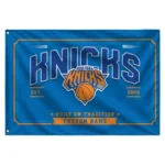 New York Knicks House Flag Personalized Ornate Border Blue Best Selling
