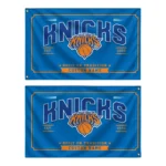 New York Knicks House Flag Personalized Ornate Border Blue Best Selling