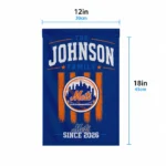 New York Mets Garden Flag Custom Distressed Stripes Blue Best Selling