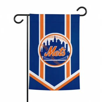 New York Mets Garden Flag Customized Chevron Stripes Blue Best Selling