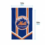 New York Mets Garden Flag Customized Chevron Stripes Blue Best Selling