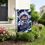 New York Mets Garden Flag Personalized Glowing Star Blue Best Selling