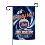 New York Mets Garden Flag Personalized Swirl Vortex Blue Best Selling
