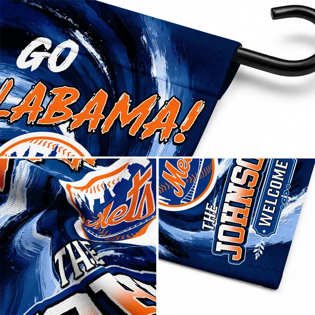 New York Mets Garden Flag Personalized Swirl Vortex Blue Latest Model New York Mets Garden Flag Personalized Swirl Vortex Blue Latest Model