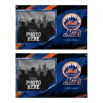 New York Mets House Flag Custom Framed Photo Blue Black Best Selling