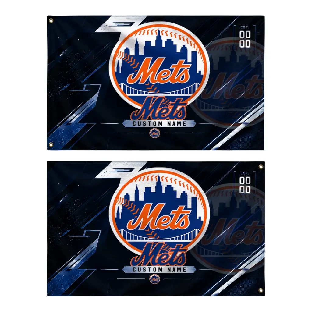New York Mets House Flag Custom Speed Slashes Blue Fashion Forward New York Mets House Flag Custom Speed Slashes Blue Fashion Forward