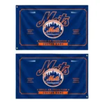 New York Mets House Flag Customized Ornate Border Blue Best Selling