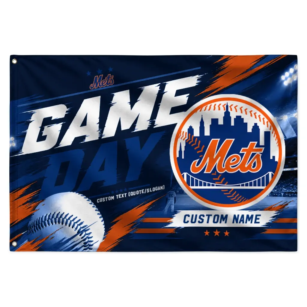 New York Mets House Flag Customized Tech Panels Blue Best Selling New York Mets House Flag Customized Tech Panels Blue Best Selling