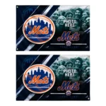 New York Mets House Flag Personalized Diagonal Stripes Blue Best Selling