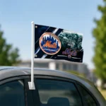 New York Mets House Flag Personalized Diagonal Stripes Blue Best Selling