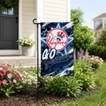 New York Yankees Garden Flag Custom Glowing Star Navy Best Selling