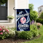 New York Yankees Garden Flag Custom Swirl Vortex Navy Best Selling