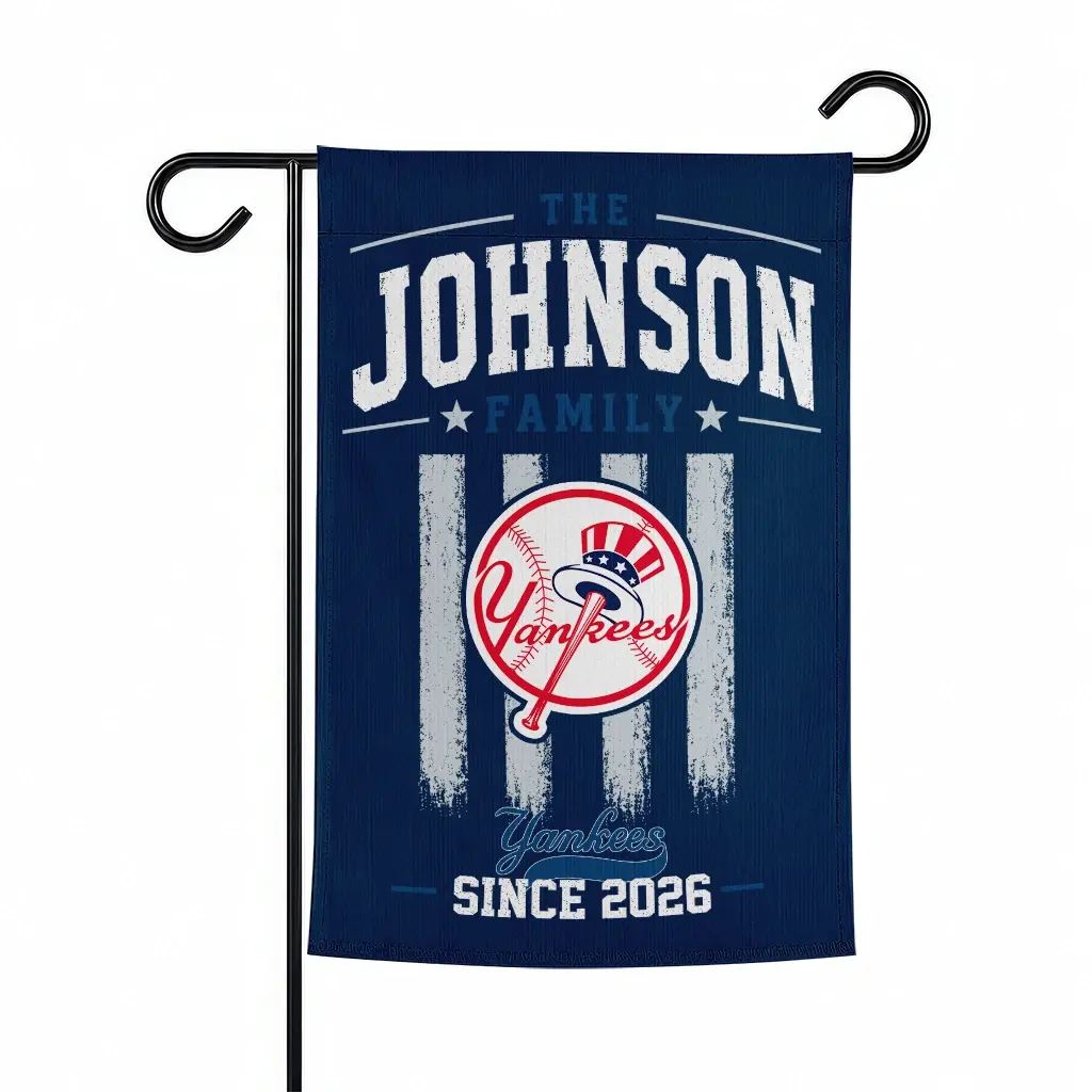 New York Yankees Garden Flag Customized Distressed Stripes Navy Best Selling New York Yankees Garden Flag Customized Distressed Stripes Navy Best Selling