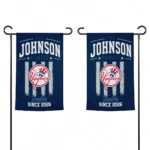 New York Yankees Garden Flag Customized Distressed Stripes Navy Best Selling