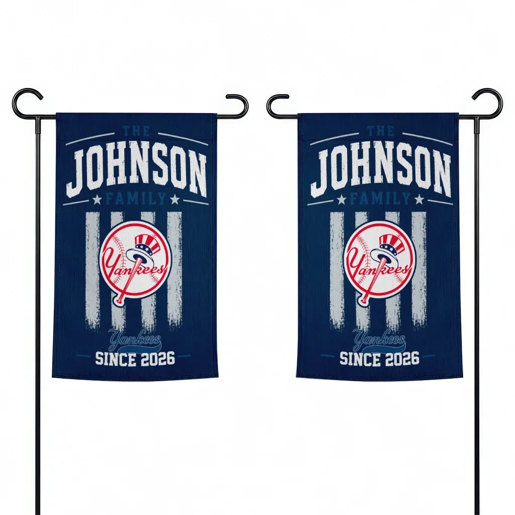 New York Yankees Garden Flag Customized Distressed Stripes Navy Fashion Forward New York Yankees Garden Flag Customized Distressed Stripes Navy Fashion Forward