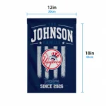 New York Yankees Garden Flag Customized Distressed Stripes Navy Best Selling