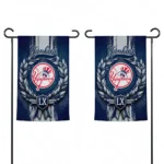 New York Yankees Garden Flag Customized Laurel Wreath Navy Best Selling