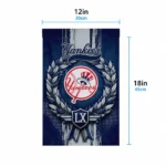 New York Yankees Garden Flag Customized Laurel Wreath Navy Best Selling