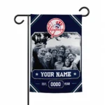 New York Yankees Garden Flag - Customized Photo Frame Navy