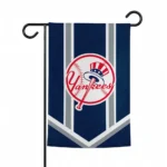 New York Yankees Garden Flag Personalized Chevron Stripes Navy Best Selling
