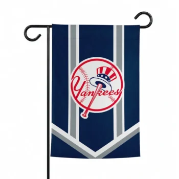 New York Yankees Garden Flag Personalized Chevron Stripes Navy Best Selling