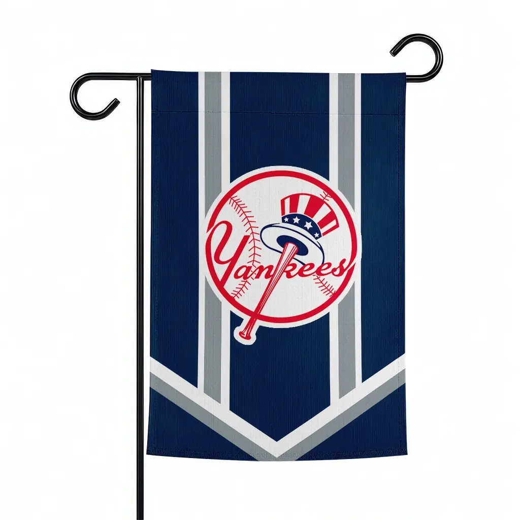 New York Yankees Garden Flag Personalized Chevron Stripes Navy Best Selling New York Yankees Garden Flag Personalized Chevron Stripes Navy Best Selling