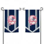 New York Yankees Garden Flag Personalized Chevron Stripes Navy Best Selling