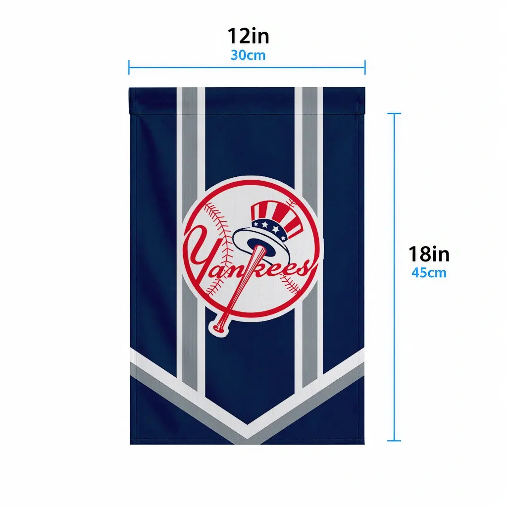 New York Yankees Garden Flag Personalized Chevron Stripes Navy High Quality New York Yankees Garden Flag Personalized Chevron Stripes Navy High Quality