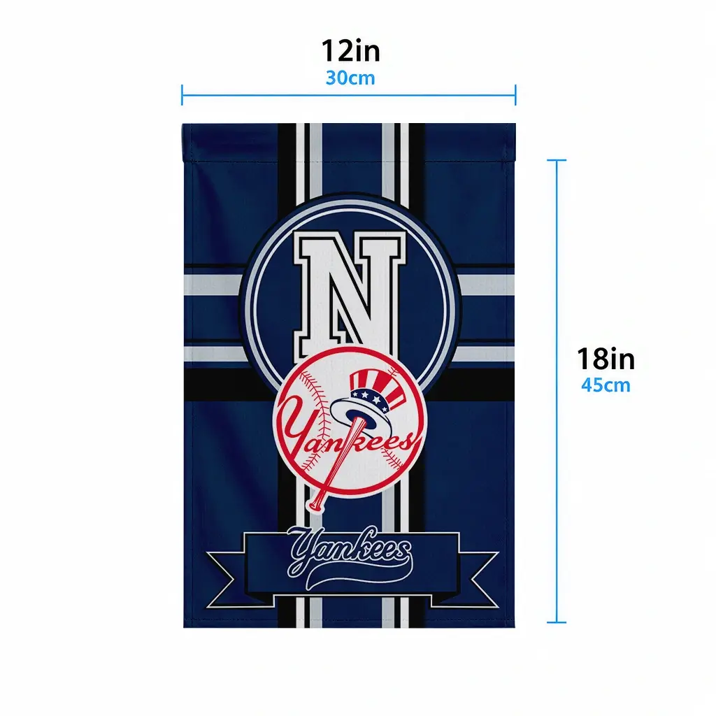 New York Yankees Garden Flag Personalized Circle Medallion Navy High Quality New York Yankees Garden Flag Personalized Circle Medallion Navy High Quality