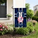 New York Yankees Garden Flag Personalized Circle Medallion Navy Best Selling