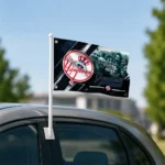 New York Yankees House Flag Custom Diagonal Stripes Navy Best Selling