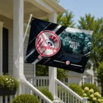 New York Yankees House Flag Custom Diagonal Stripes Navy Best Selling