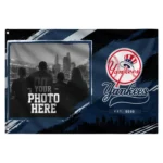 New York Yankees House Flag Customized Framed Photo Navy Black Best Selling