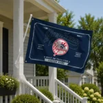 New York Yankees House Flag Personalized Ornate Border Navy Best Selling