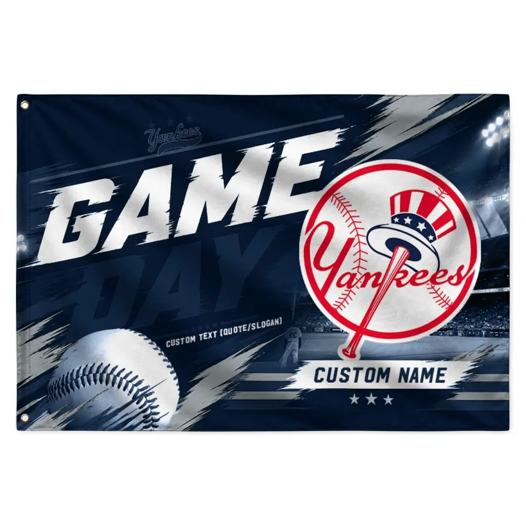 New York Yankees House Flag Personalized Tech Panels Navy Best Selling New York Yankees House Flag Personalized Tech Panels Navy Best Selling