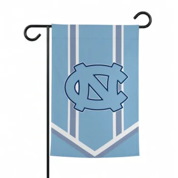 North Carolina Tar Heels Garden Flag Custom Chevron Stripes Light Blue Best Selling